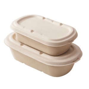 Bioegradable Food Packaging Cornamido Packaging Lunch Box Composted Microwableable Clamshell Take Out Food Containers