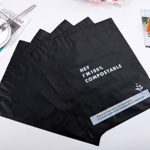 Custom Design Compostable Postage Bag Eco Friendly Cornamide Mailer Bag Biodegradabile Express Bag