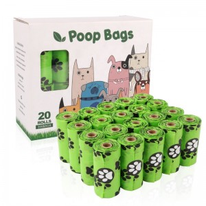 Cornamido Compostable Corn Starch Pet Rifiuti Biodegradabili Dog Poop Bag Smaltible Eco Friendly Dog Waste Bag